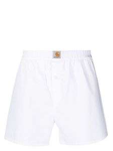 Carhartt WIP boxer en coton à taille logo - Blanc