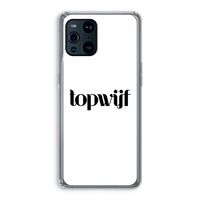 Topwijf Wit: Oppo Find X3 Pro Transparant Hoesje