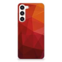 TPU Hoesje voor Samsung Galaxy S23 Plus Polygon Red