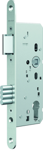 ASSA ABLOY N1050 Deurslot | DM65mm | PC72mm | voorplaat RVS 20x235mm rechthoekig | staal vernikkelde dagschoot | DR 1+3/2+4 - A000192601