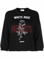 RED Valentino pull à broderies - Noir