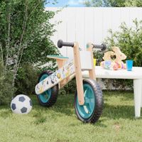 Loopfiets voor kinderen blauw met print