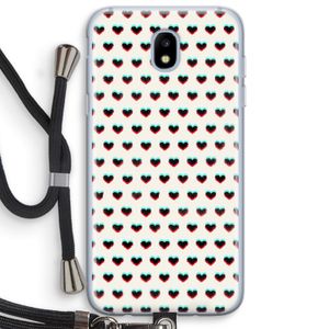 Hartjes: Samsung Galaxy J5 (2017) Transparant Hoesje met koord