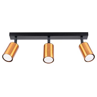 Plafondlamp WINX 3 zwart/cooper