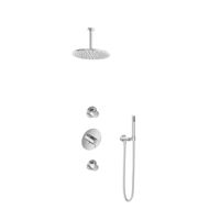 Hotbath Get together IBS2R Regendoucheset inbouw - 15cm plafondarm - 30cm ronde hoofddouche - staafhanddouche - chroom IBS2RCR25