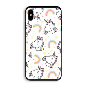 Rainbow Unicorn: iPhone XS Biologisch afbreekbaar hoesje