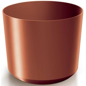 Prosperplast Plantenpot/bloempot Babylon - kunststof - buiten/binnen - koper - D15 x H15 cm - Plantenpotten