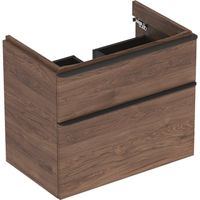 Geberit Smyle wastafelonderkast 2 la 73,4x62cm notelaar hickory 500353JR1 - thumbnail