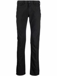 Emporio Armani jean slim à plaque logo - Noir