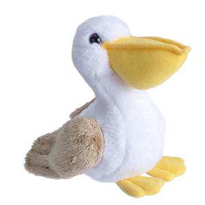 Wild Republic Pluche knuffel Pelikaan vogel - 13 cm - zeevogels