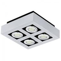 Eglo Led plafondspotLoke 1 4-lichts led metaalgrijs - 91355