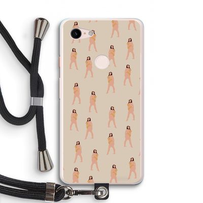 You're so golden: Pixel 3 XL Transparant Hoesje met koord