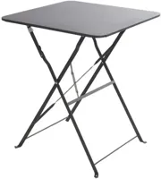 Ambiance bistrotafel vierkant 60x60x71cm antraciet