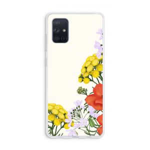 Wilde bloemen: Galaxy A71 Transparant Hoesje