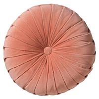 Dutch Decor Sierkussen rond Ø 40 cm velvet - KAJA - Muted Clay - roze