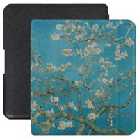 Lunso Kobo Forma hoes (8 inch) - Vegan Saffiano Leren sleepcover - Van Gogh Amandelbloesem