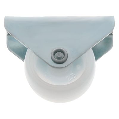 AMIG bokwiel/transportwiel - D30mm - nylon - 45kg draagvermogen - wit