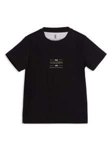 Brunello Cucinelli Kids t-shirt en coton à imprimé graphique - Noir