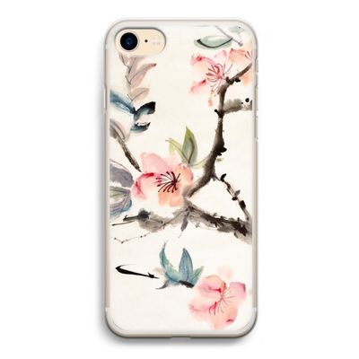 Japanse bloemen: iPhone 7 Transparant Hoesje