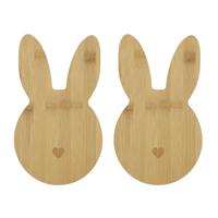 Serveerplank paashaas set a 2 24x14cm