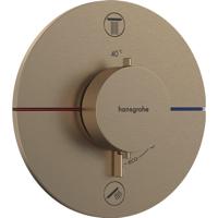 Hansgrohe Showerselect Comfort S thermostaat - inbouw - 2 functies - zekerheidscombinatie toepasbaar bad/vul combinatie - brushed bronze 15556140 - thumbnail