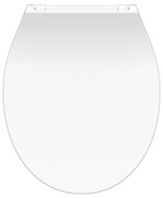 Duroplast WC-bril SLIM WHITE met soft-close en quick-release, wit