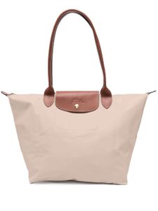 Longchamp grand sac porté épaule Le Pliage - Tons neutres