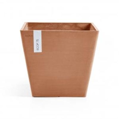Ecopots Rotterdam kunststof bloempot Terracotta - Ø 27,7 cm