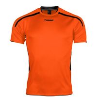 Hummel 110005K Preston Shirt Korte Mouw Kids - Orange-Black - 116