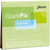 Plum QuickFix navulling voor pleisterautomaat, 30 detecteerbare blauwe pleisters