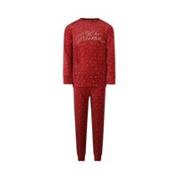 Charlie Choe velours meisjes pyjama - Stars - Warme winter kinder pyjama - rood Charlie Choe velours meisjes pyjama - Stars - Warme winter kinder pyjama - rood