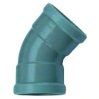 Wavin PVC Bocht 45 Graden 110mm Manchetverbinding - Duurzame Waterafvoer & Veelzijdig Gebruik