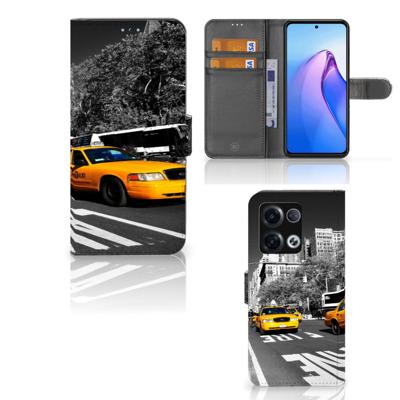 OPPO Reno8 Pro | Flip Cover | New York Taxi