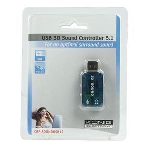 König CMP-SOUNDUSB12 geluidskaart 5.1 kanalen USB