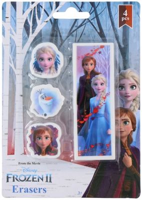 Disney Frozen gummen multicolor 4 stuks
