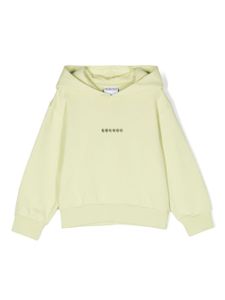 Marcelo Burlon County Of Milan Kids hoodie en coton à logo imprimé - Vert