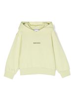 Marcelo Burlon County Of Milan Kids hoodie en coton à logo imprimé - Vert