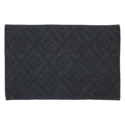 Badmat Sealskin Aztec 60x90 cm Katoen Donkergrijs
