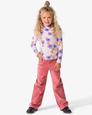 051 Kinderbroek Velvet Roze (roze)