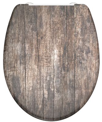 Schutte Duroplast WC-bril OLD WOOD met soft-close en quick-release
 82368