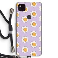 Bacon to my eggs #1: Pixel 4a 5G Transparant Hoesje met koord