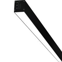 Zwarte LED Hanglamp 120cm - Lineaire Lijnverlichting 40W 4200lm - Koud Wit 6500K