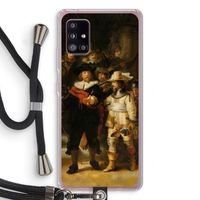 De Nachtwacht: Samsung Galaxy A51 5G Transparant Hoesje met koord
