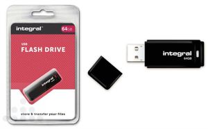 Integral BLACK USB flash drive 64 GB USB Type-A 2 Zwart