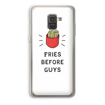 Fries before guys: Samsung Galaxy A8 (2018) Transparant Hoesje