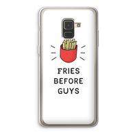 Fries before guys: Samsung Galaxy A8 (2018) Transparant Hoesje