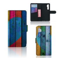 Xiaomi Mi Note 10 Lite | Book Style Case | Wood Heart - Cadeau voor je Vriend