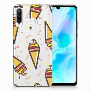 Huawei P30 Lite Siliconen Case Icecream