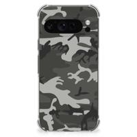Google Pixel 9 Pro XL Doorzichtige Silicone Hoesje Army Light