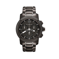 Horlogeband Burberry BU9801 Staal Antracietgrijs 24mm